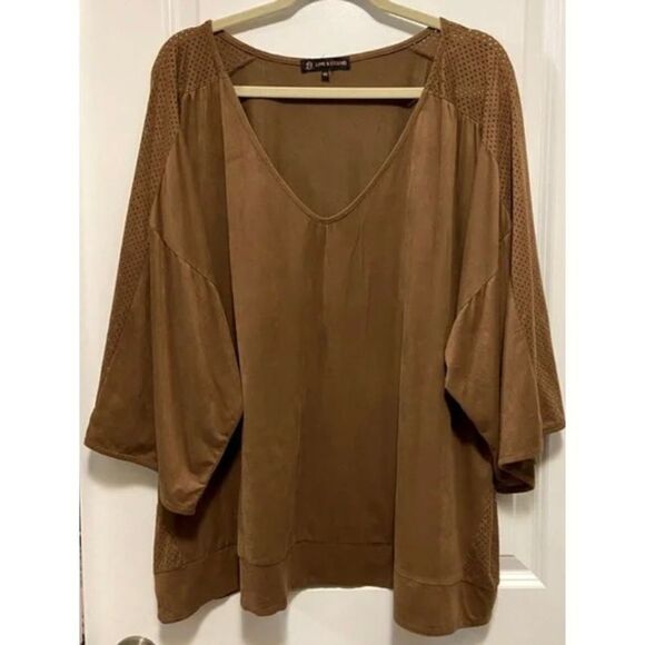 2X, Love and Legend cognac coloured blouse. Accurate colour in first photo. - Picture 1 of 12